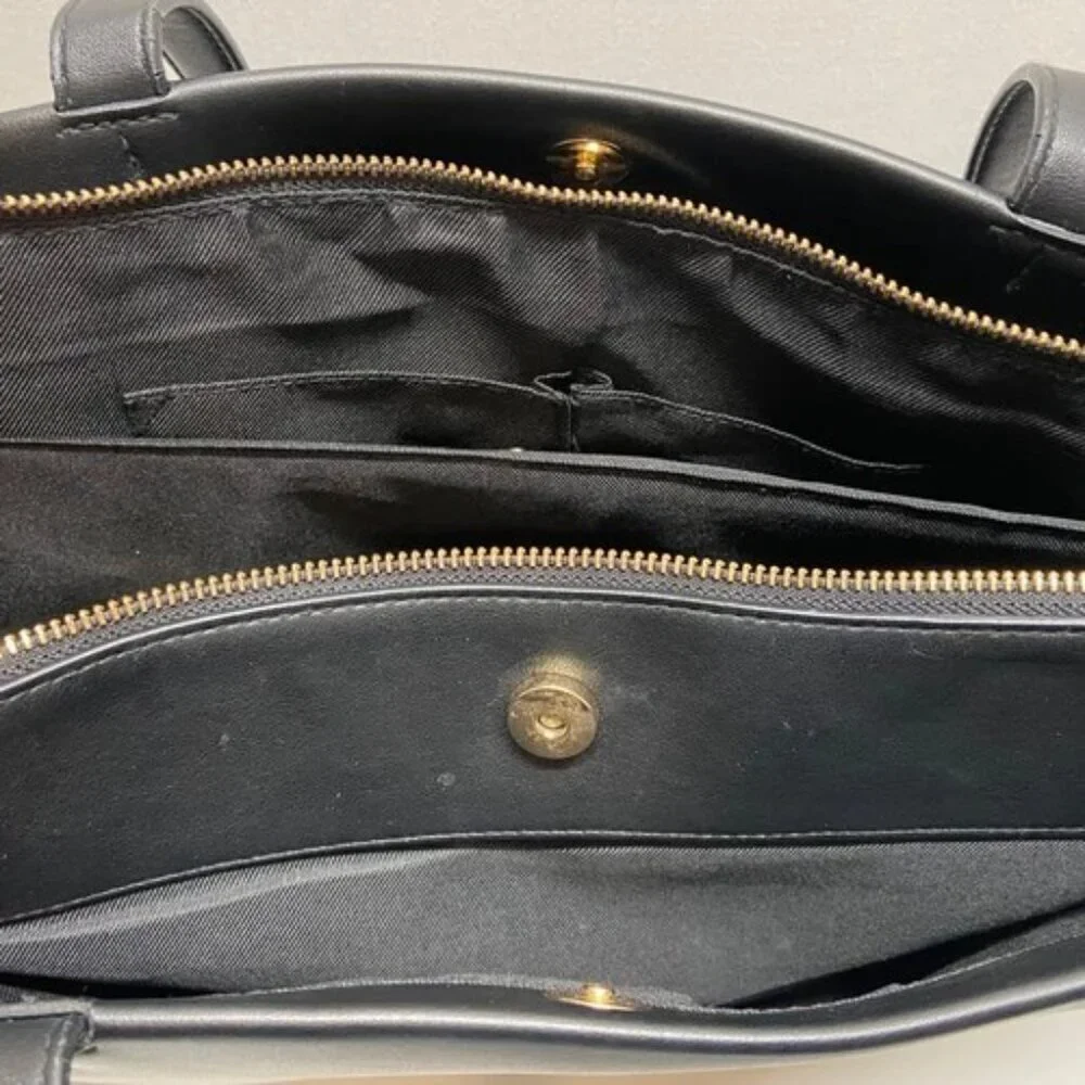 Laptop Bag Breifcase Purse A New Day Women's‎ Black Gold Shoulderbag Target EUC